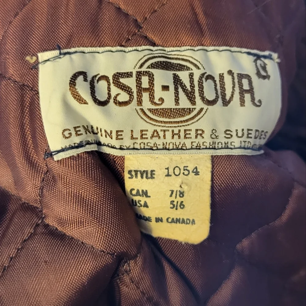 Vintage 70s CasaNova Genuine Leather and Wool bomber coat - Picture 3 of 4